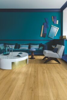 View of Botanic Smoked Oak AVMPU40238 luxury vinyl tile by Quick-Step Livyn