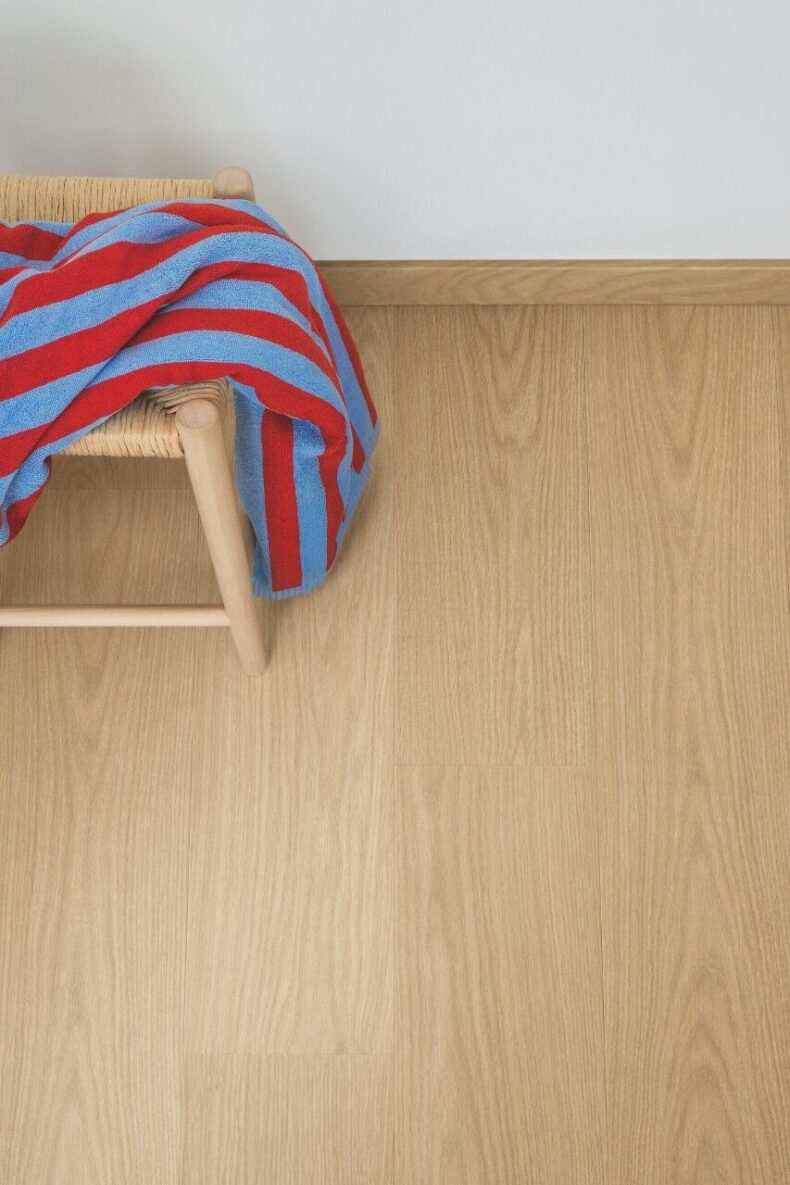 View of Gingerbread Oak AVSPT40278 luxury vinyl tile by Quick-Step Livyn