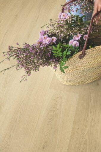 View of Botanic Beige AVMPU40236 luxury vinyl tile by Quick-Step Livyn