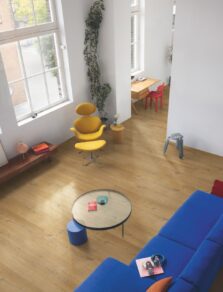 View of Cotton Oak Deep Natural AVMPU40203 luxury vinyl tile by Quick-Step Livyn
