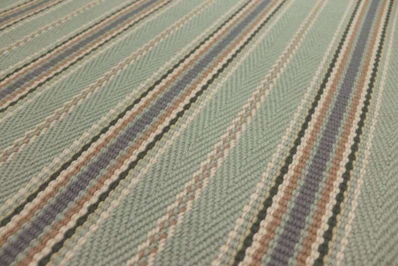 Stripe Kelly JD Celadon stair runner by Hartley