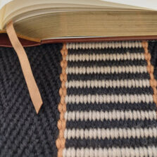 Stripe Greta Black stair runner by Hartley