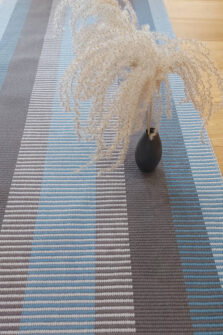 Stripe Capri Atlantic Blue stair runner by Hartley