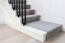 Herringbone Grey stair runner by Hartley