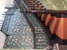 Herringbone Bright Orange stair runner by Hartley