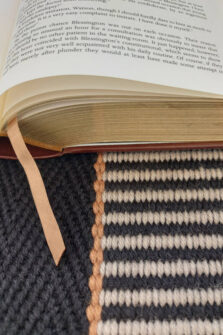 Stripe Greta Black stair runner by Hartley