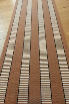 Stripe Greta Cinnamon stair runner by Hartley