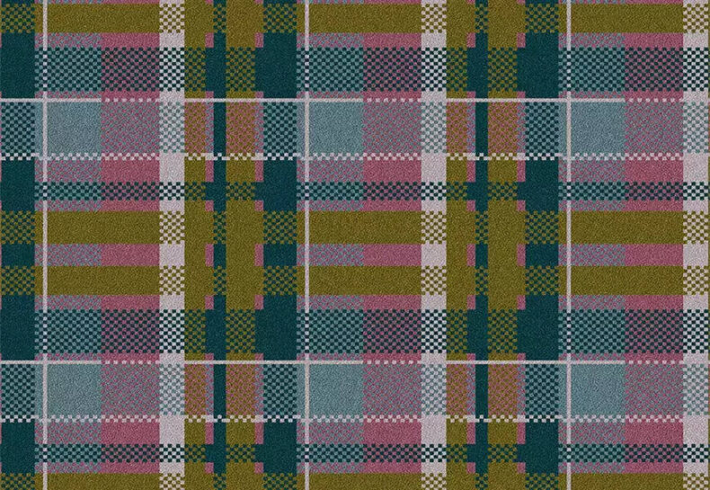 Quirky B Tartan Gallant carpet by Alternative Flooring