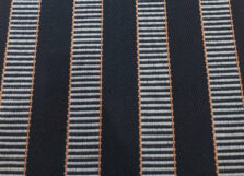 Stripe Greta Black stair runner by Hartley