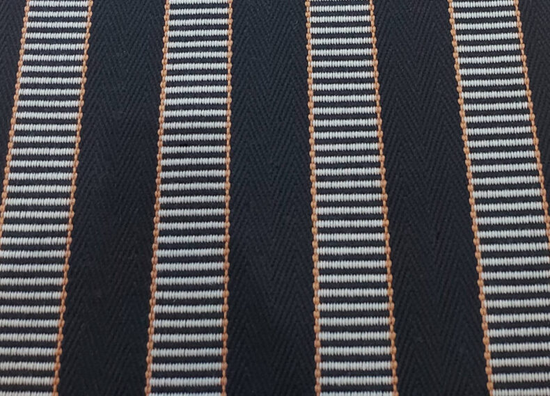 Stripe Greta Black stair runner by Hartley