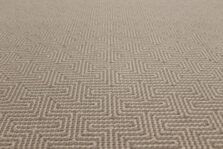 Jacquard Labyrinth Beige stair runner by Hartley
