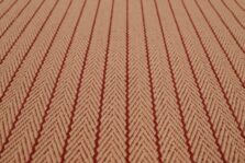 Stripe Claire Rust stair runner by Hartley