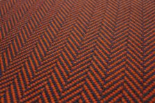 Herringbone Bright Orange stair runner by Hartley