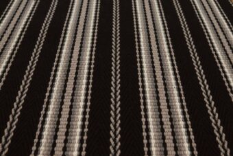 Stripe Kelly JD Black stair runner by Hartley