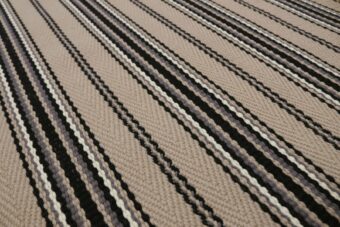 Stripe Kelly JD Linen stair runner by Hartley