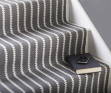Zip Nickel stair runner by Hartley