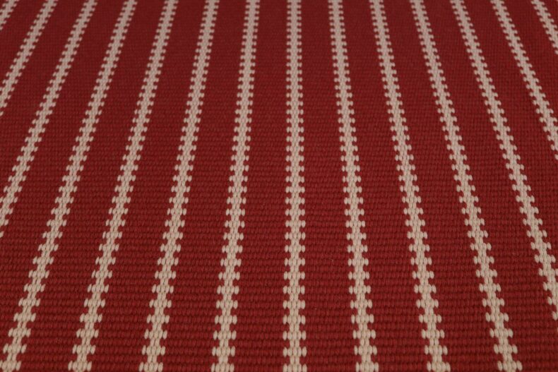 Zip Red stair runner by Hartley