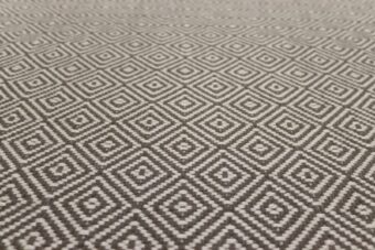 Diamond Ivory stair runner by Hartley
