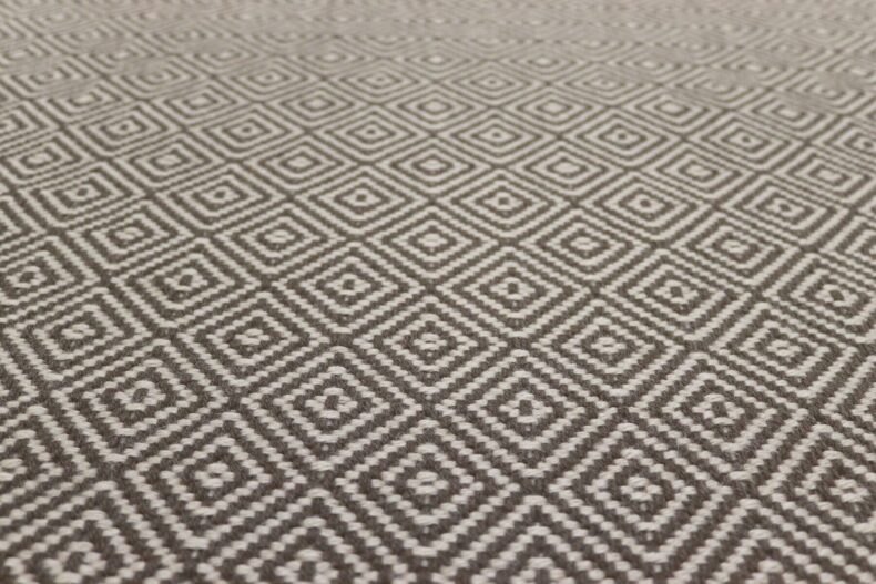 Diamond Ivory stair runner by Hartley
