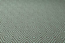 Diamond Aqua stair runner by Hartley