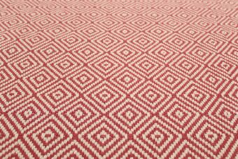 Diamond Rouge stair runner by Hartley