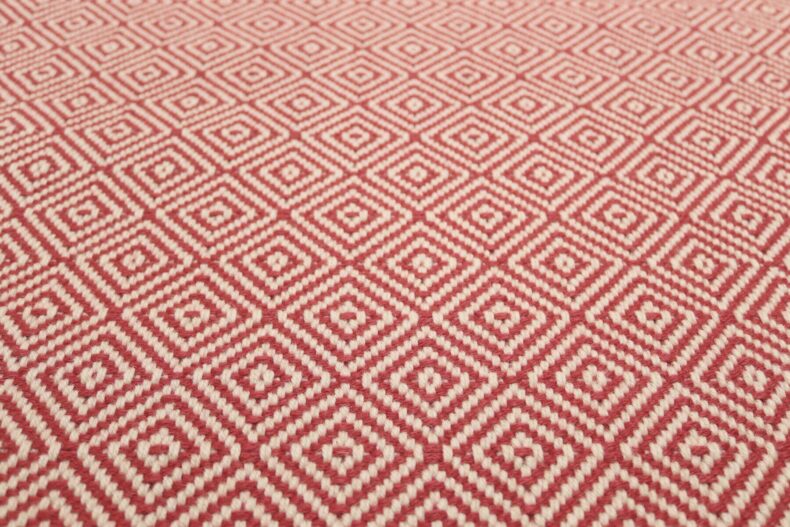 Diamond Rouge stair runner by Hartley
