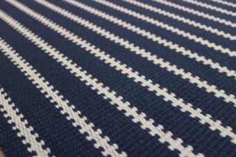 Zip Indigo stair runner by Hartley