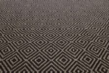 Diamond Black stair runner by Hartley