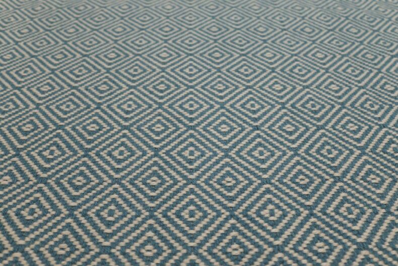 Diamond Blue stair runner by Hartley