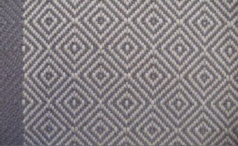 Diamond Border Graphite stair runner by Hartley 