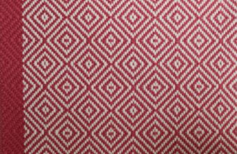Diamond Border Rouge stair runner by Hartley 