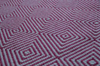 Diamond Fuschia stair runner by Hartley