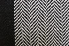Herringbone Border Ivory