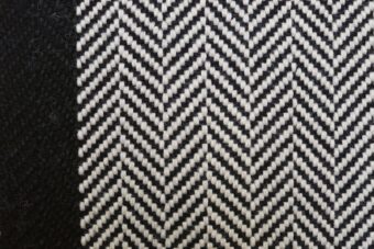 Herringbone Border Ivory