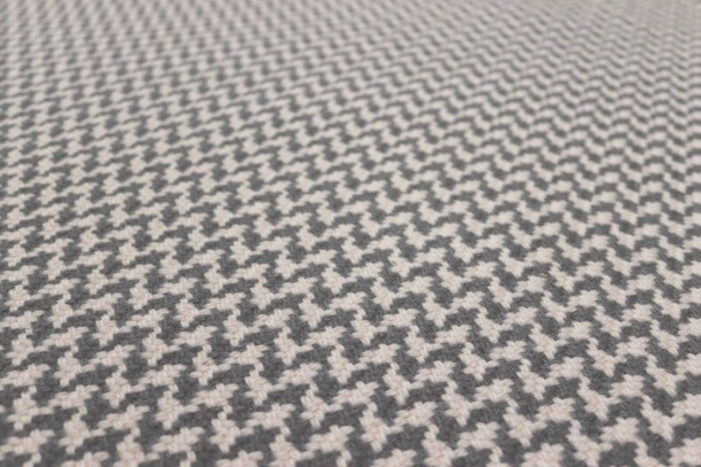 Houndstooth Nickel stair runner by Hartley