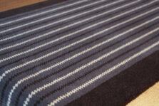 Winston Zip II Carbone, Gris, Creme stair runner by Hartley