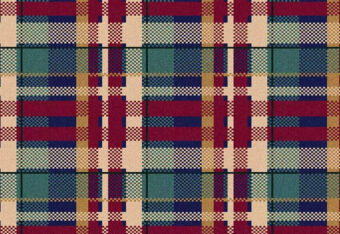 Quirky B Tartan Red Red Rose carpet by Alternative Flooring