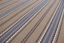 Stripe Kelly JD Blue stair runner by Hartley
