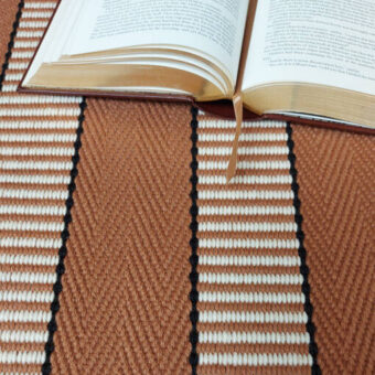 Stripe Greta Cinnamon stair runner by Hartley