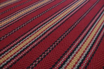 Stripe Kelly JD Red stair runner by Hartley