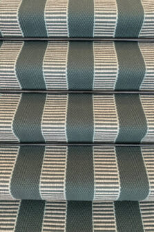 Stripe Greta Spruce stair runner by Hartley
