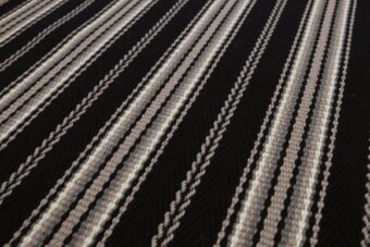 Stripe Kelly JD Black stair runner by Hartley