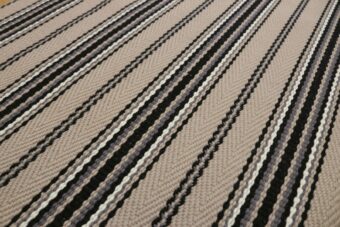 Stripe Kelly JD Linen stair runner by Hartley