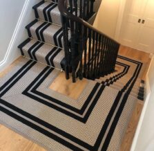Transat PNT Black stair runner by Hartley