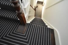 Zip Dark Blue stair runner by Hartley