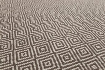 Diamond Ivory stair runner by Hartley