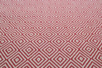 Diamond Rouge stair runner by Hartley