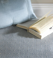 Diamond Blue stair runner by Hartley