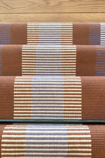 Stripe Capri Terra stair runner by Hartley
