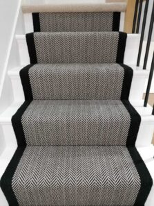 Herringbone Border Ivory